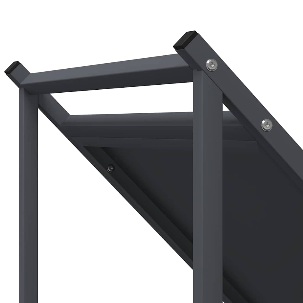 Brandhoutrek 70x43x34,5 cm koudgewalst staal antracietkleurig