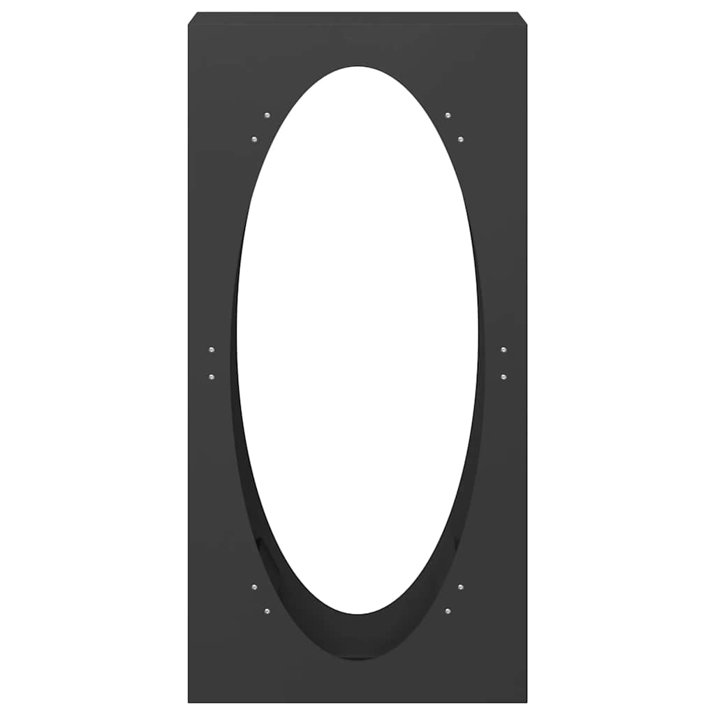 Brandhoutrek 50x23x100 cm koudgewalst staal zwart