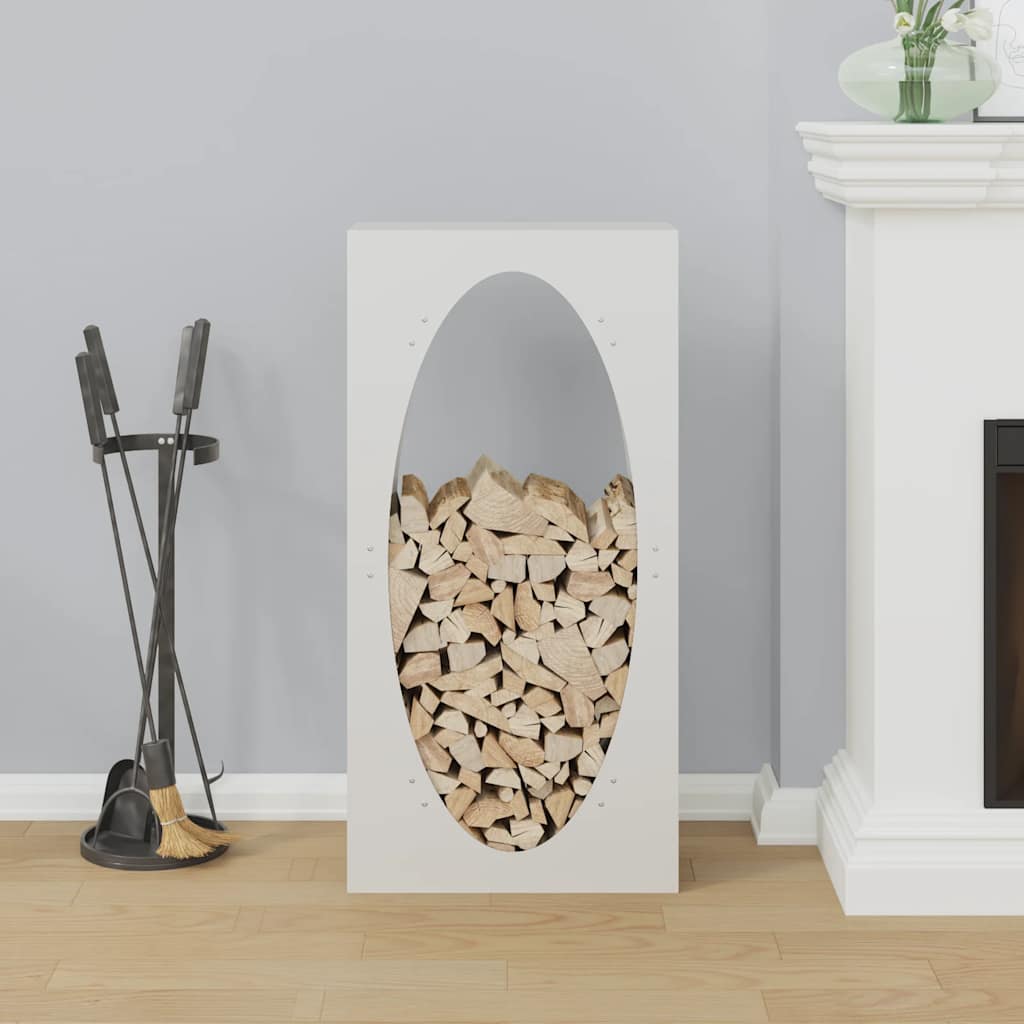 Brandhoutrek 50x23x100 cm koudgewalst staal wit