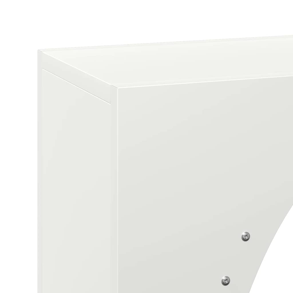 Brandhoutrek 50x23x100 cm koudgewalst staal wit