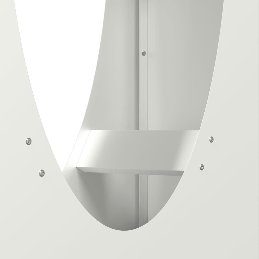 Brandhoutrek 50x23x100 cm koudgewalst staal wit