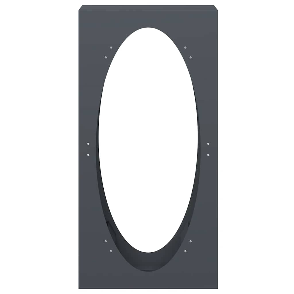 Brandhoutrek 50x23x100 cm koudgewalst staal antracietkleurig