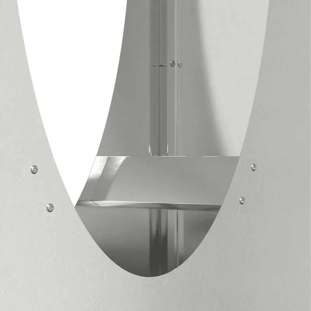 Brandhoutrek 50x23x100 cm roestvrij staal