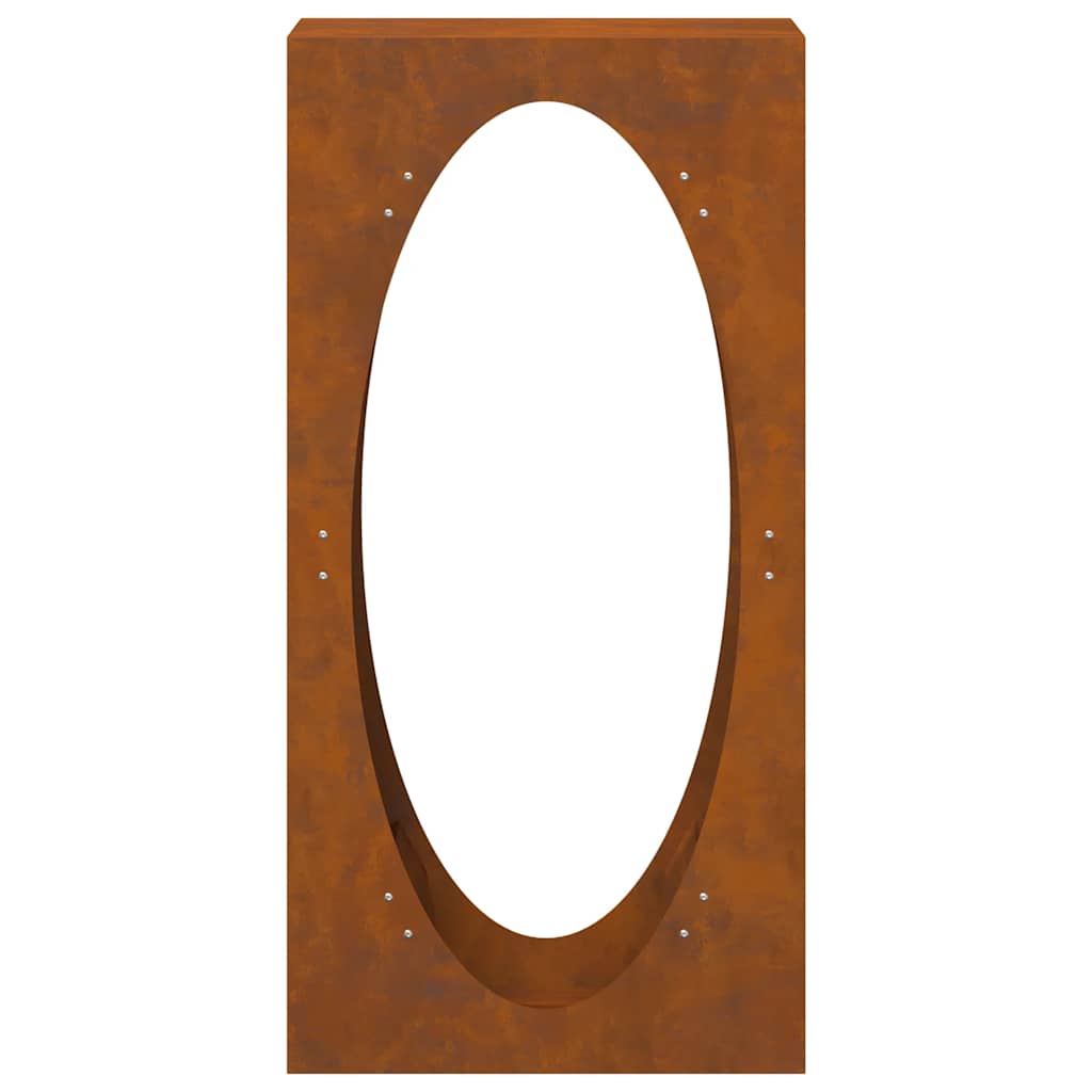 Brandhoutrek 50x23x100 cm weervast staal