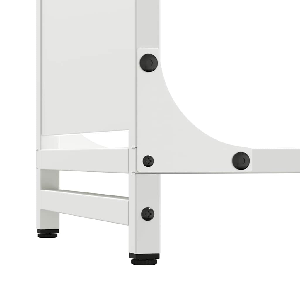 Brandhoutrek 44x28x65 cm koudgewalst staal wit