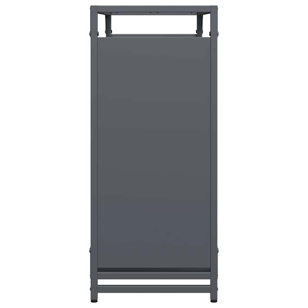 Brandhoutrek 90x28x65 cm koudgewalst staal antracietkleurig