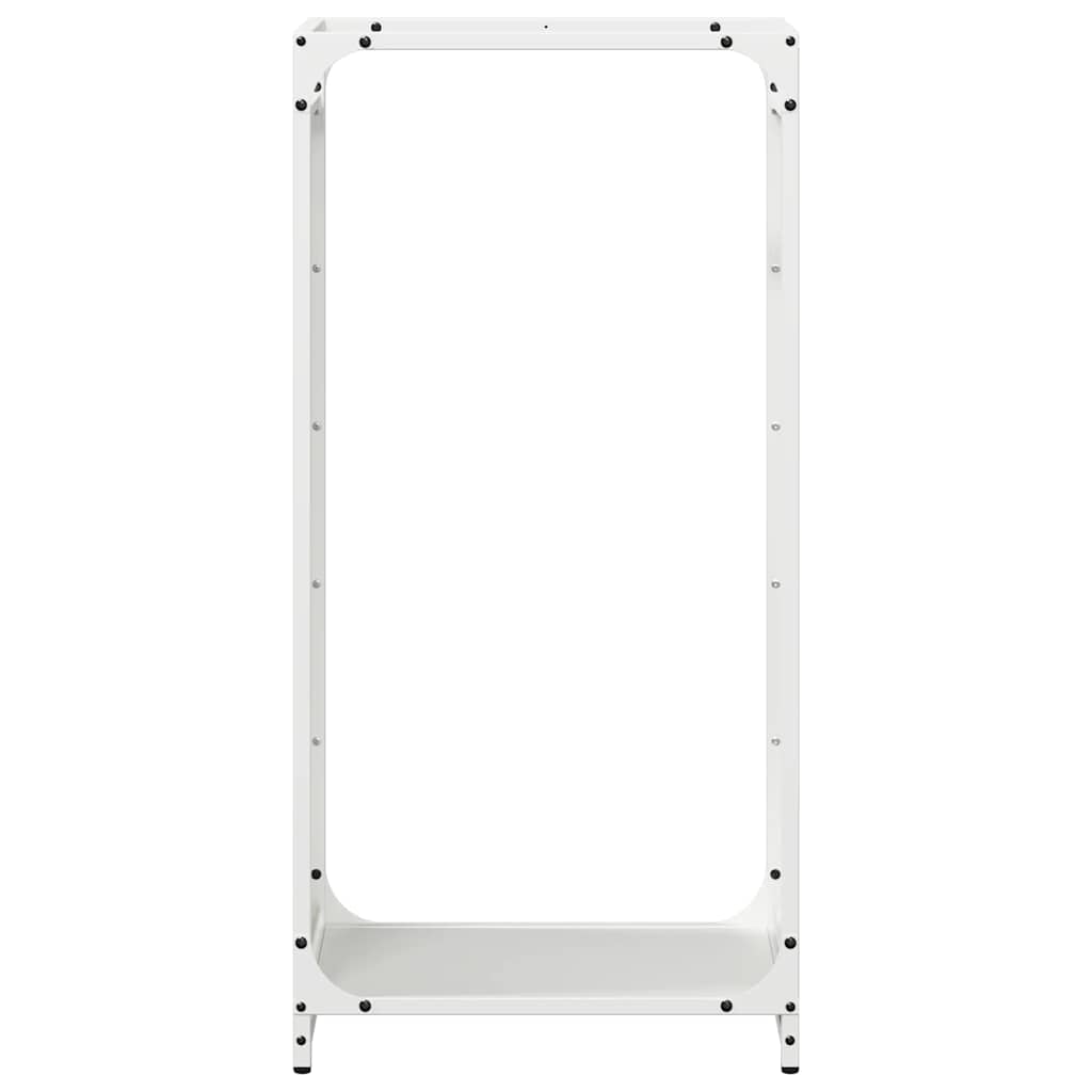 Brandhoutrek 44x28x90 cm koudgewalst staal wit