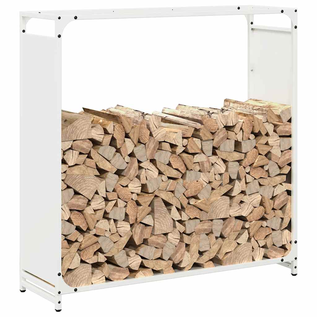 Brandhoutrek 90x28x90 cm koudgewalst staal wit