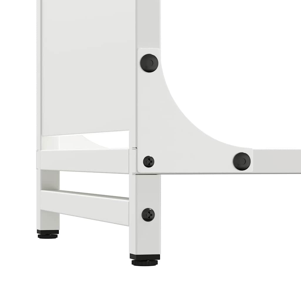 Brandhoutrek 90x28x90 cm koudgewalst staal wit