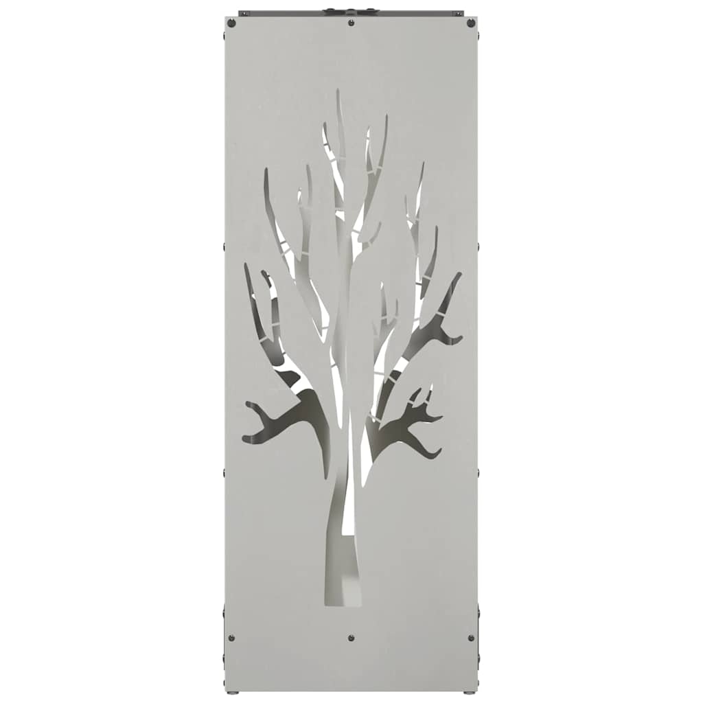 Brandhoutrek 40x30x80 cm roestvrij staal