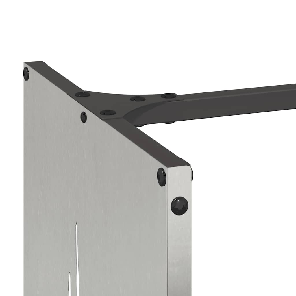 Brandhoutrek 40x30x80 cm roestvrij staal