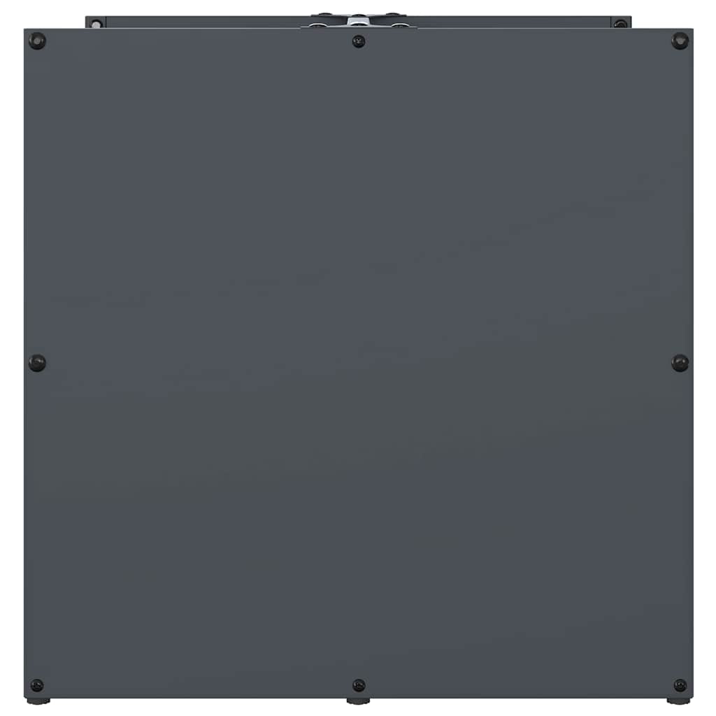 Brandhoutrek 40x40x40 cm koudgewalst staal antracietkleurig