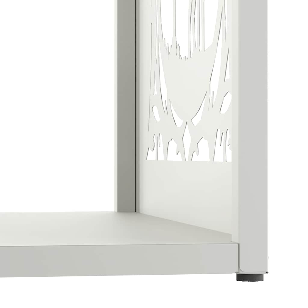 Brandhoutrek 40x40x40 cm koudgewalst staal wit