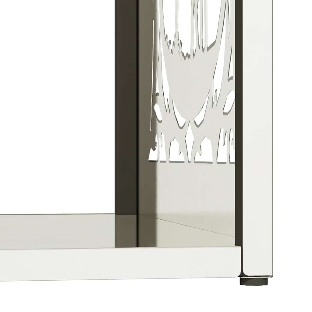 Brandhoutrek 40x40x40 cm roestvrij staal