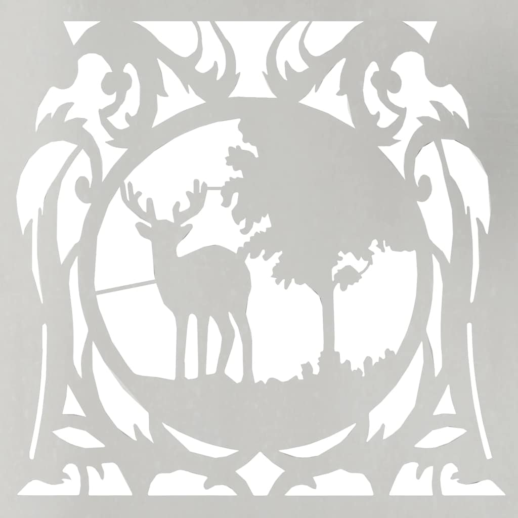 Brandhoutrek 40x40x40 cm roestvrij staal