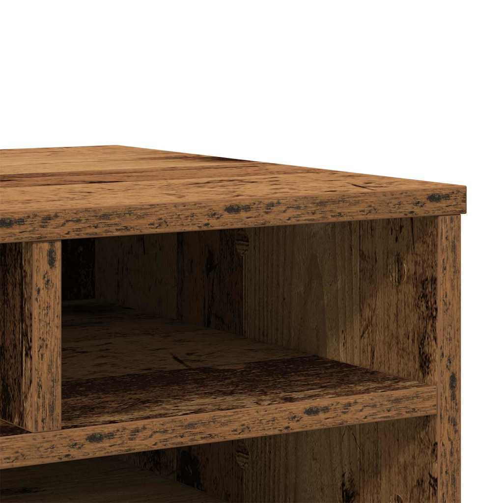 Printerstand met opslag Oud hout 49 x 40 x 22.5 cm Bewerkt hout