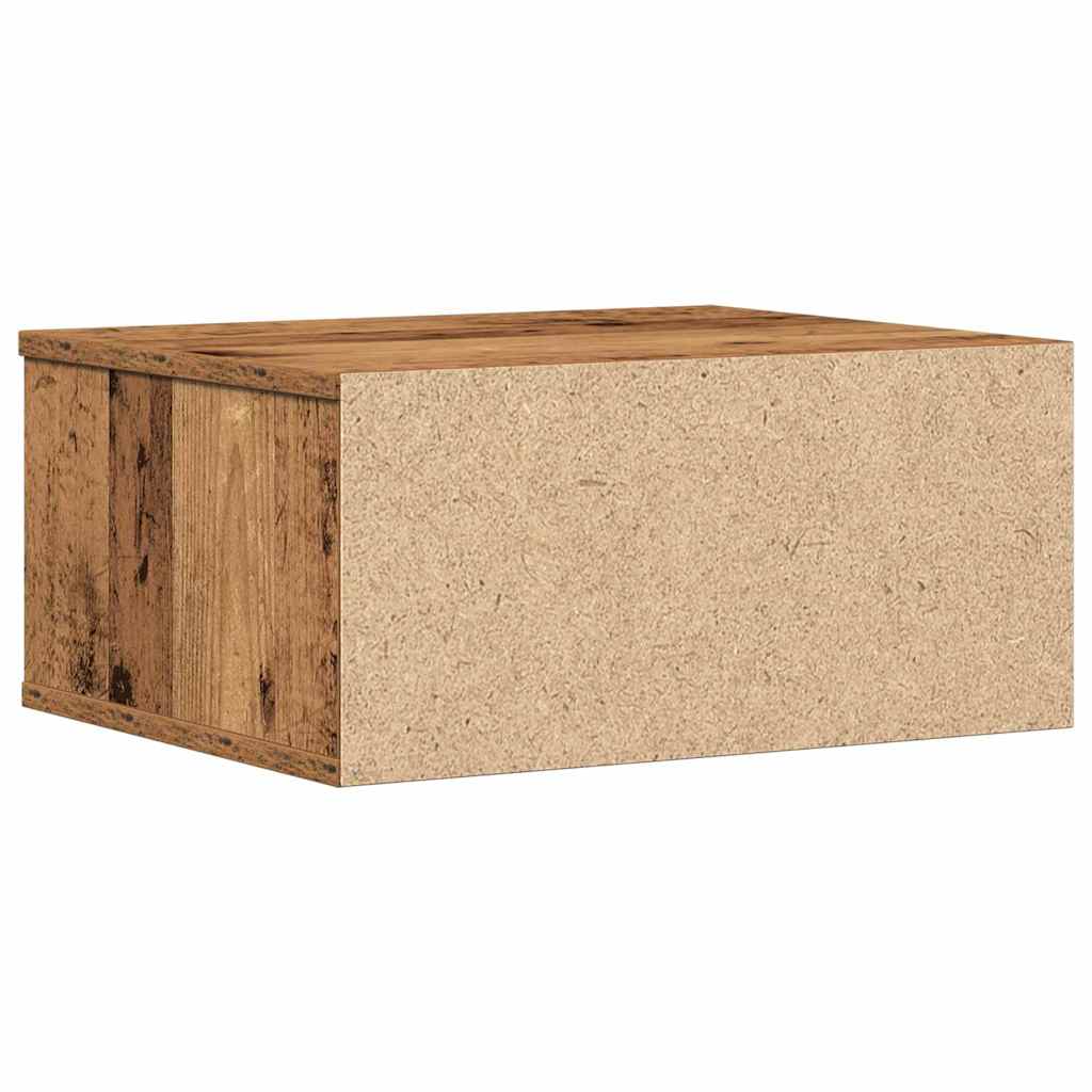 Printerstand met opslag Oud hout 49 x 40 x 22.5 cm Bewerkt hout