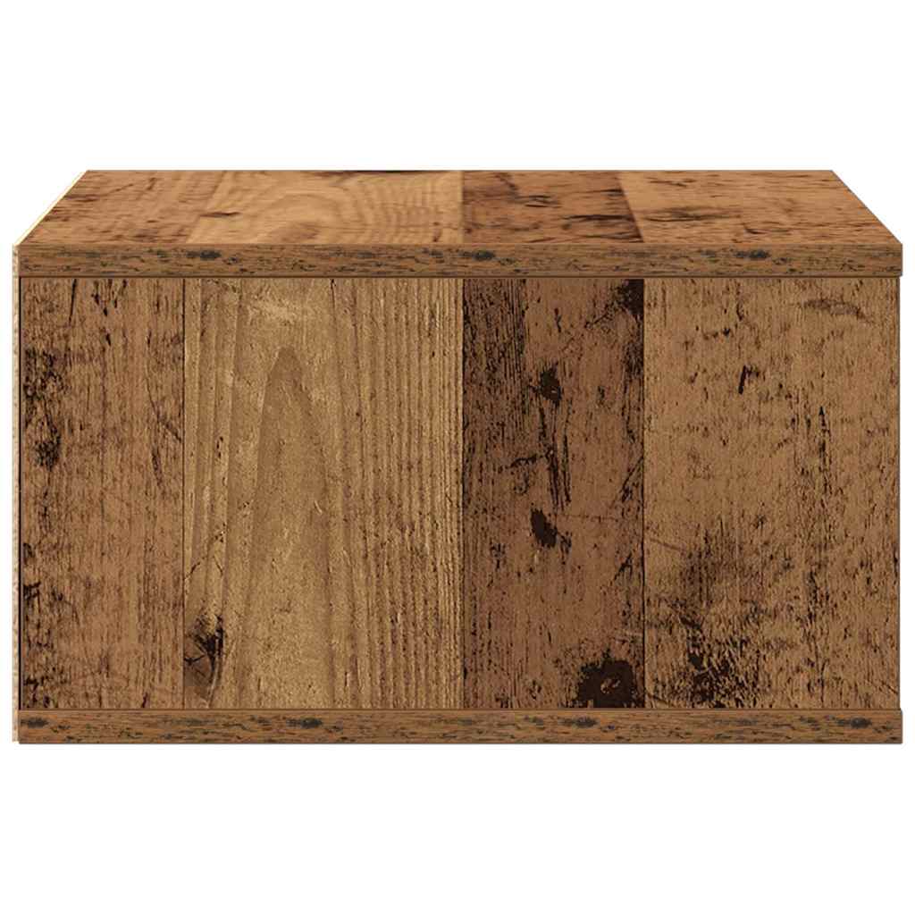 Printerstand met opslag Oud hout 49 x 40 x 22.5 cm Bewerkt hout