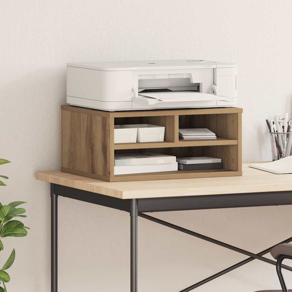 Printerstand artisanaal eikenkleurig 49 x 40 x 22.5 cm