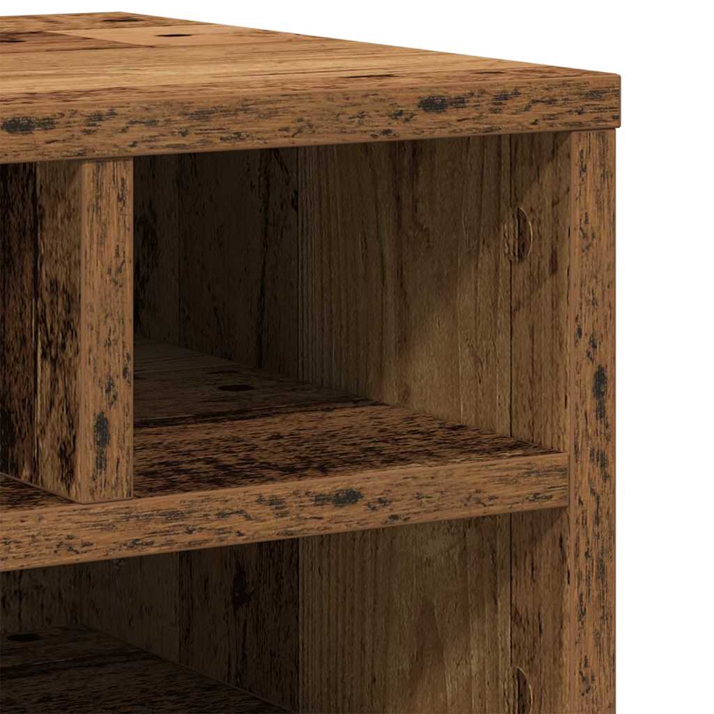 Printerstand met opslag Oud hout 40 x 32 x 22.5 cm Bewerkt hout