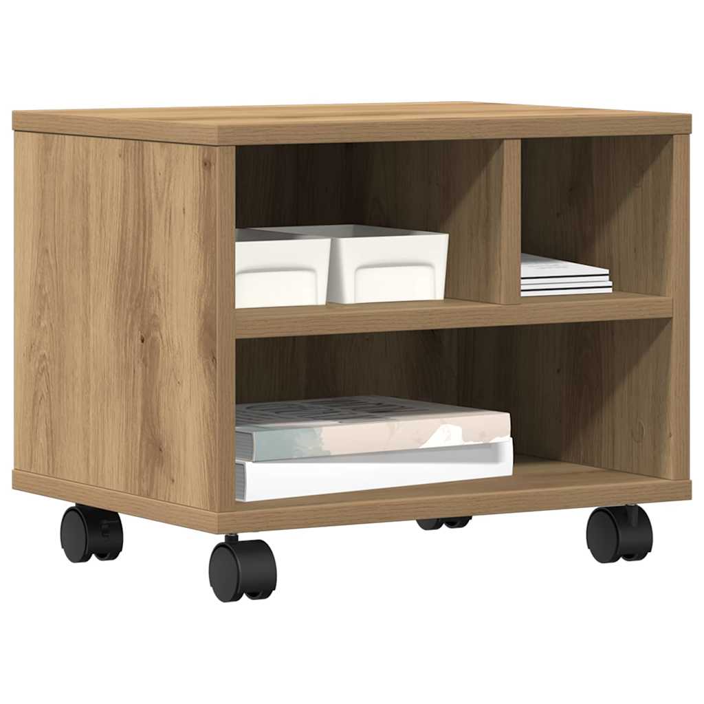 Printerstand artisanaal eikenkleurig 41 x 32 x 33.5 cm