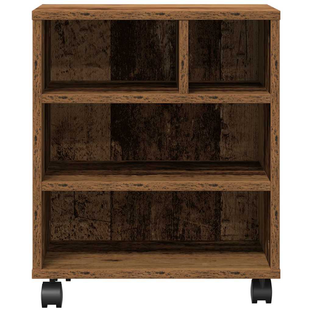 Printerstand met opslag Oud hout 41 x 32 x 48 cm Bewerkt hout