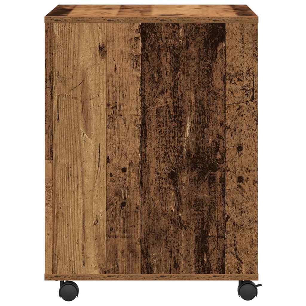 Printerstand met opslag Oud hout 60 x 50 x 67 cm Bewerkt hout