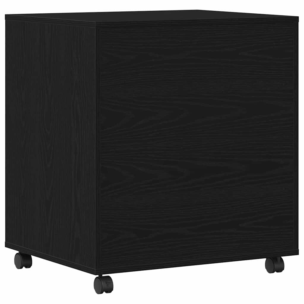 Printerstand Zwart eiken 60 x 50 x 67 cm Bewerkt hout