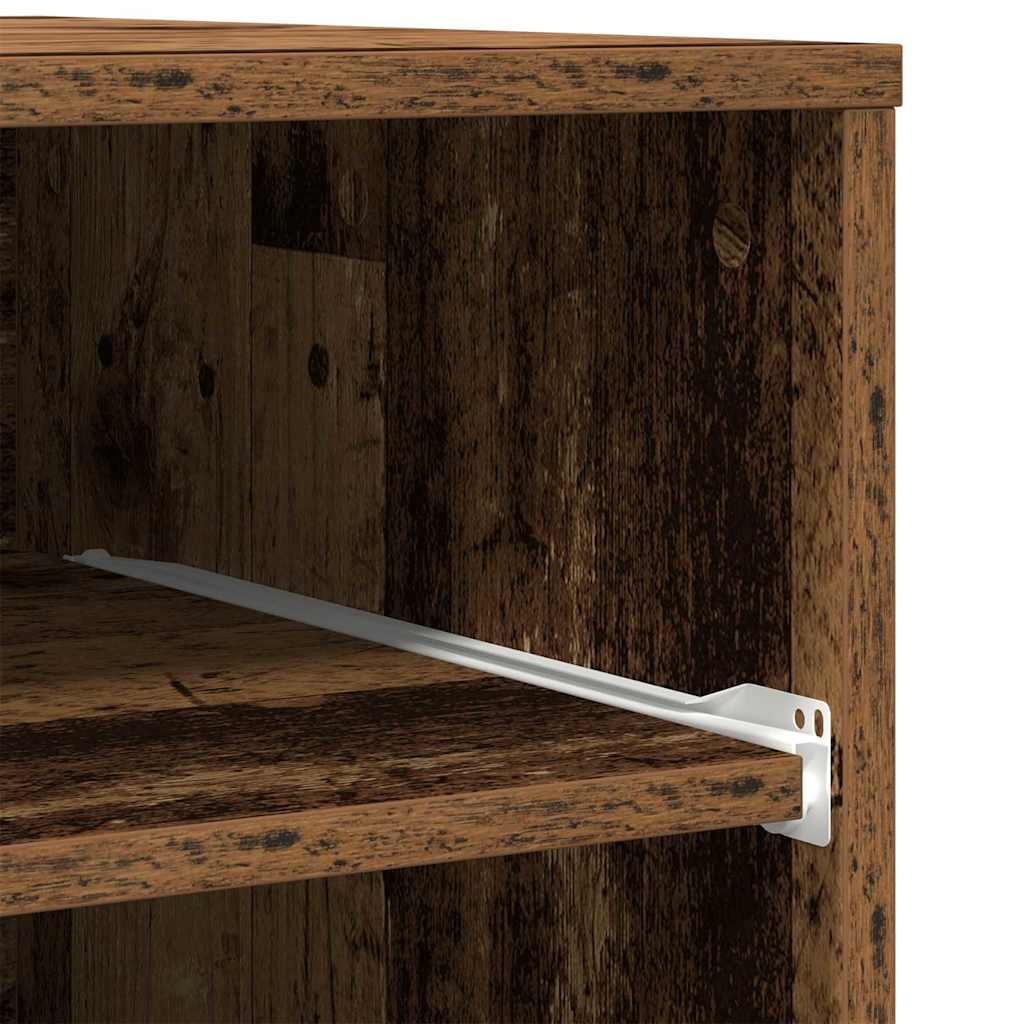 Printerstand met opslag Oud hout 60 x 48 x 74 cm Bewerkt hout