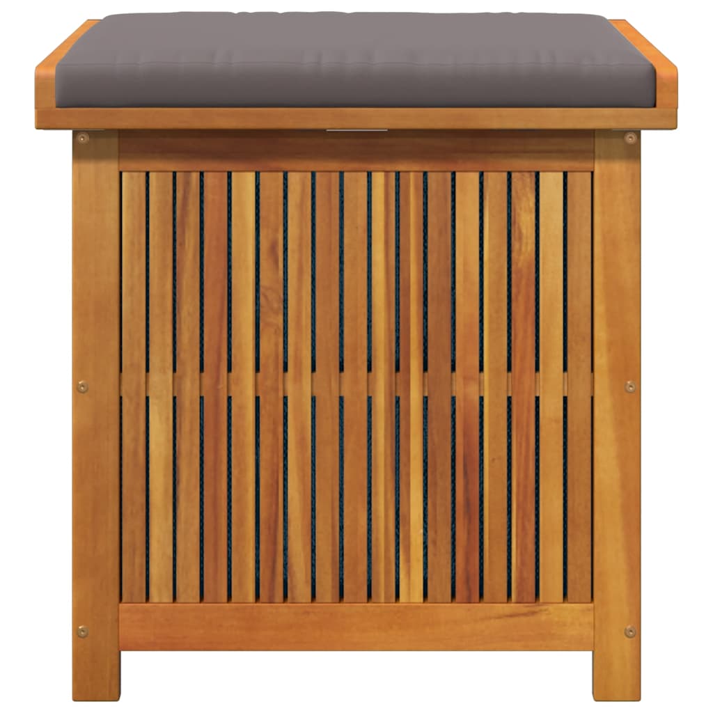Kussenbox Voor Buiten Massief Acaciahout 60 x 50 x 61 cm Donkergrijs