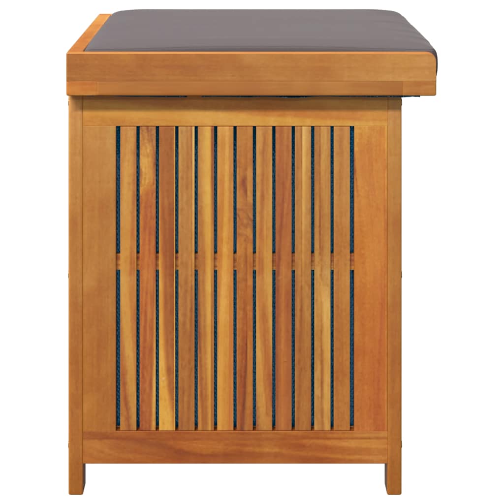 Kussenbox Voor Buiten Massief Acaciahout 60 x 50 x 61 cm Donkergrijs