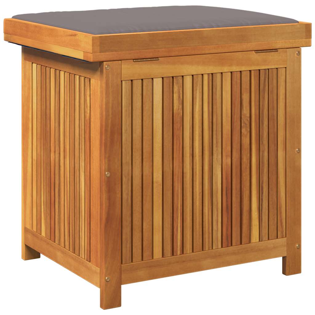 Kussenbox Voor Buiten Massief Acaciahout 60 x 50 x 61 cm Donkergrijs