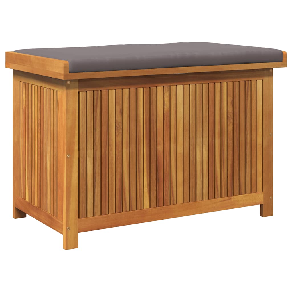 Kussenbox Voor Buiten 90X50X60,5 Cm Massief Acaciahout 90 x 50 x 60.5 cm Donkergrijs