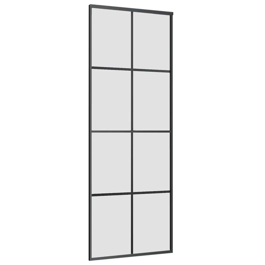 Schuifdeur met beslag 76x205 cm ESG-glas en aluminium