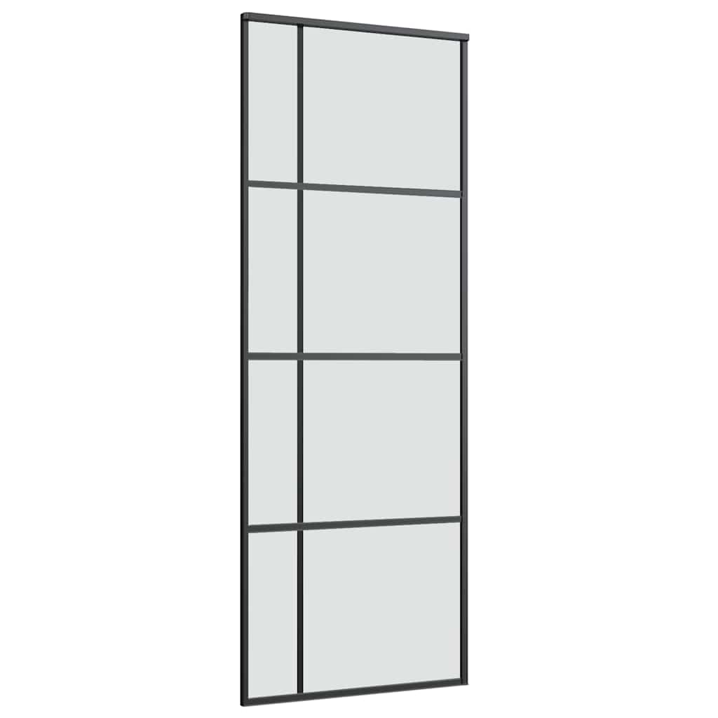 Schuifdeur met beslag 76x205 cm ESG-glas en aluminium