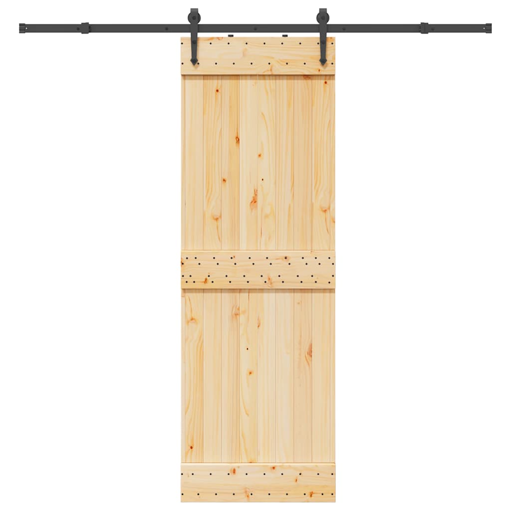 Schuifdeur met beslag 70x210 cm massief grenenhout