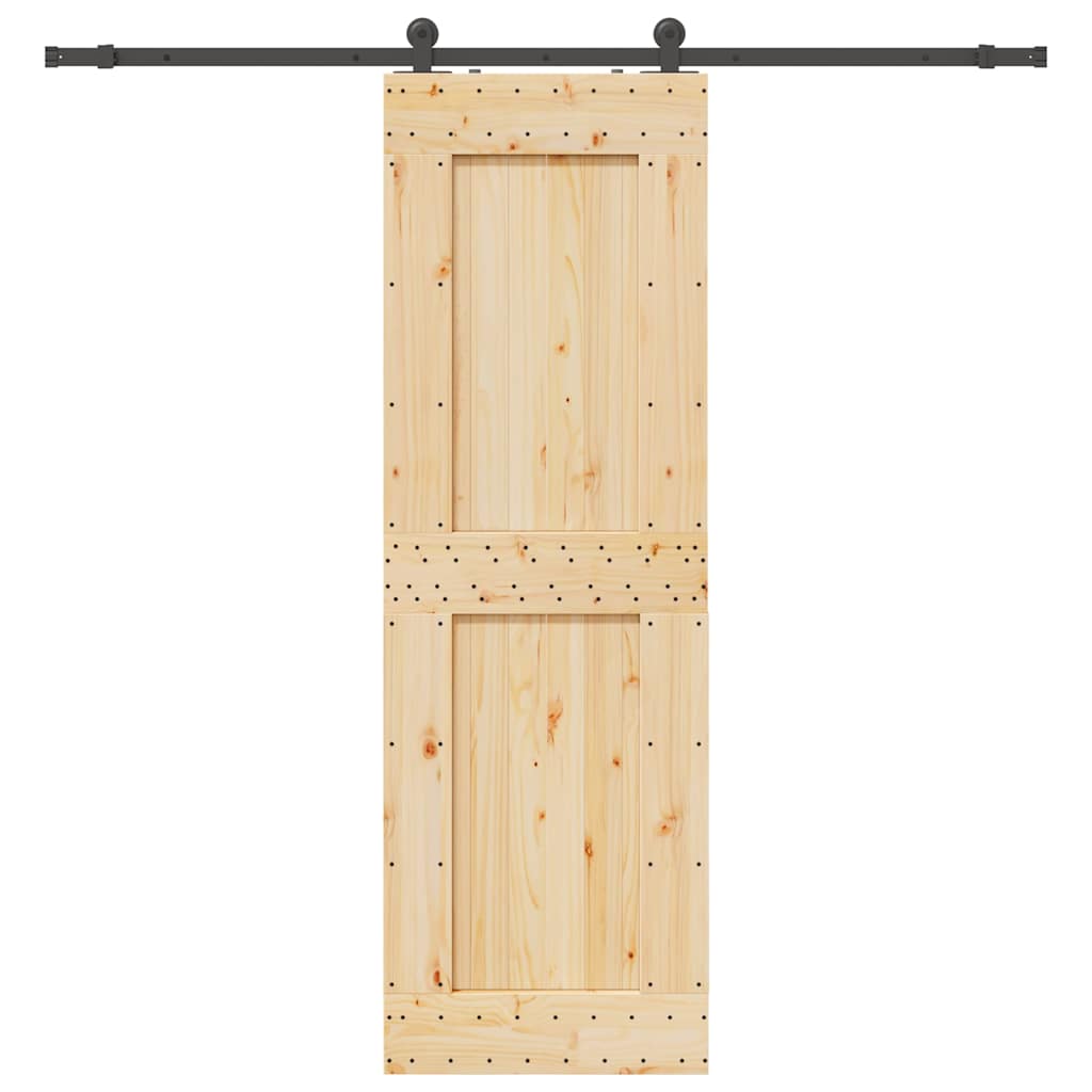 Schuifdeur met beslag 70x210 cm massief grenenhout