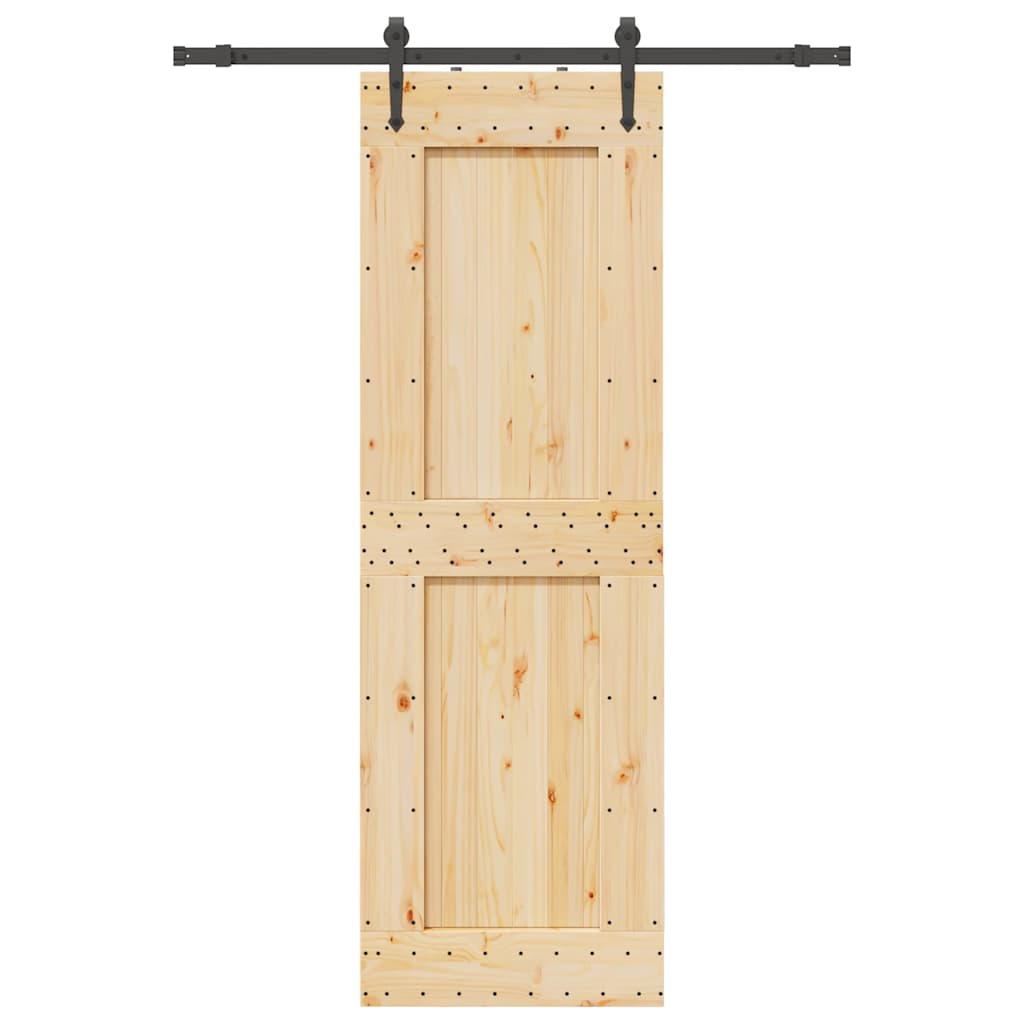 Schuifdeur met beslag 70x210 cm massief grenenhout