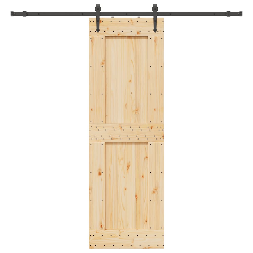 Schuifdeur met beslag 70x210 cm massief grenenhout