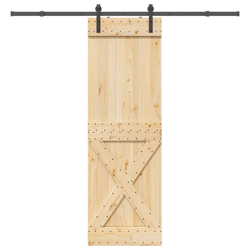 Schuifdeur met beslag 70x210 cm massief grenenhout