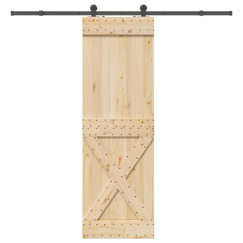 Schuifdeur met beslag 70x210 cm massief grenenhout