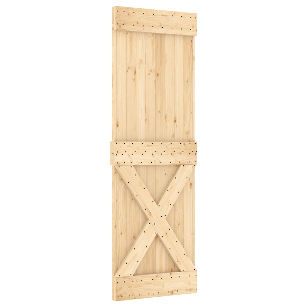 Schuifdeur met beslag 70x210 cm massief grenenhout