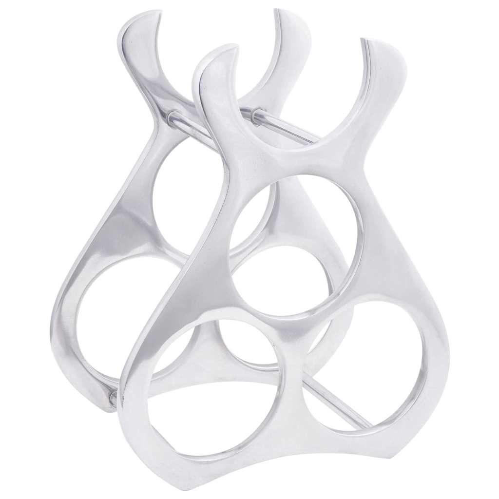Wijnrek Zilver 23 x 14 x 28 cm Aluminium