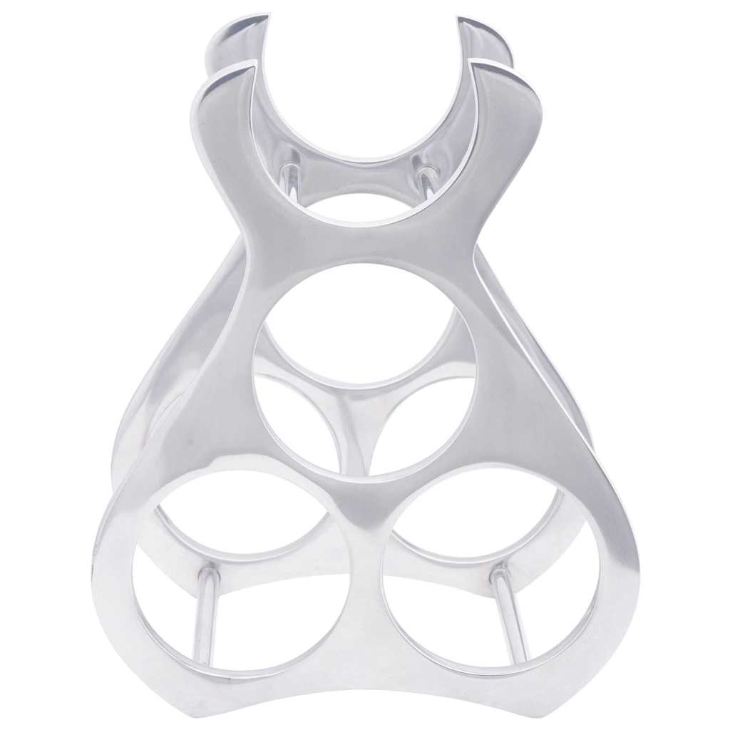 Wijnrek Zilver 23 x 14 x 28 cm Aluminium