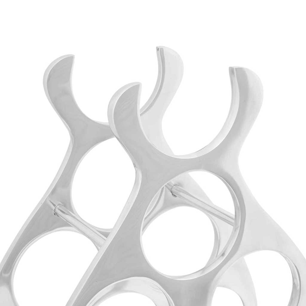 Wijnrek Zilver 38 x 33 x 13 cm Aluminium
