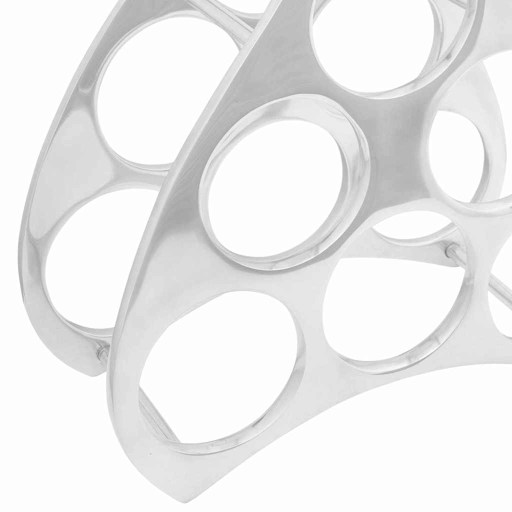 Wijnrek Zilver 38 x 33 x 13 cm Aluminium