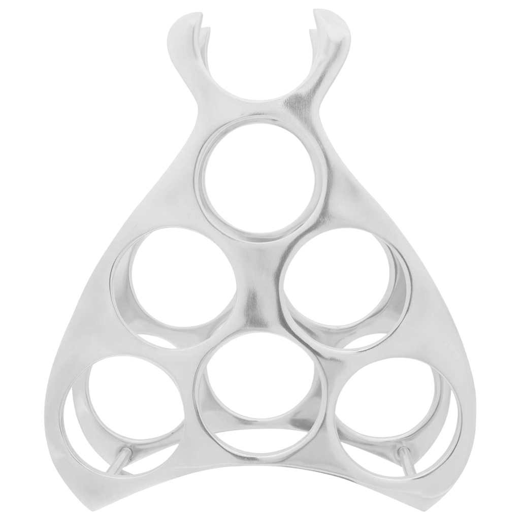 Wijnrek Zilver 38 x 33 x 13 cm Aluminium