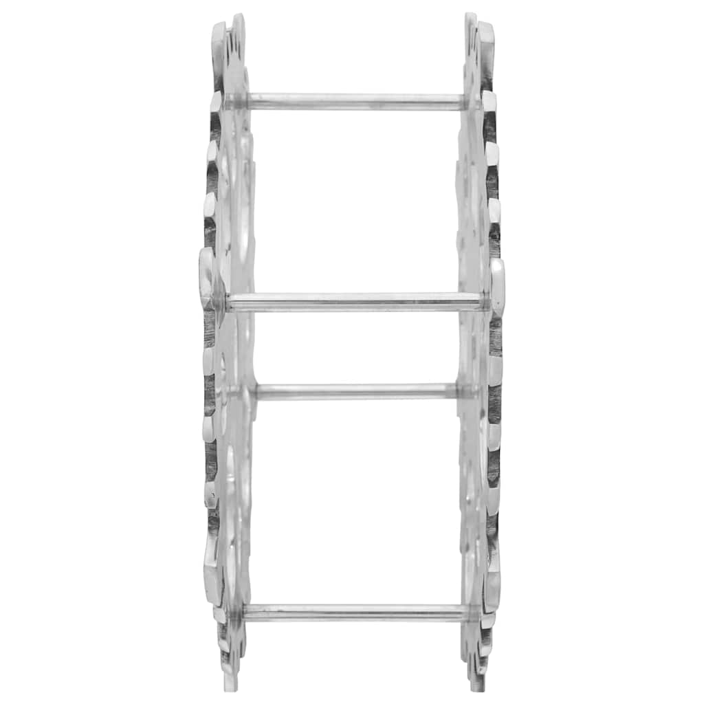 Wijnrek Zilver 39 x 39 x 14 cm Aluminium
