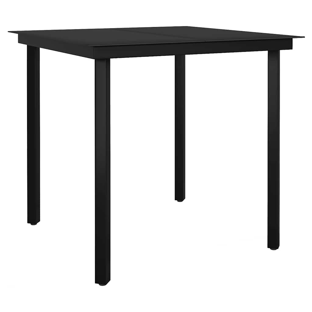 5-Delige Tuinset Met Kussens Poly Rattan Glas 4 80 x 80 x 74 cm Grijs
