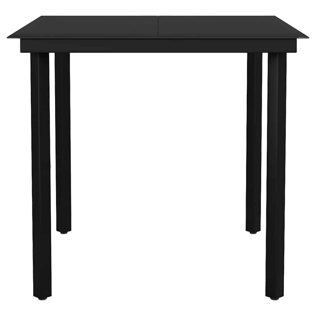 5-Delige Tuinset Met Kussens Poly Rattan Glas 4 80 x 80 x 74 cm Grijs